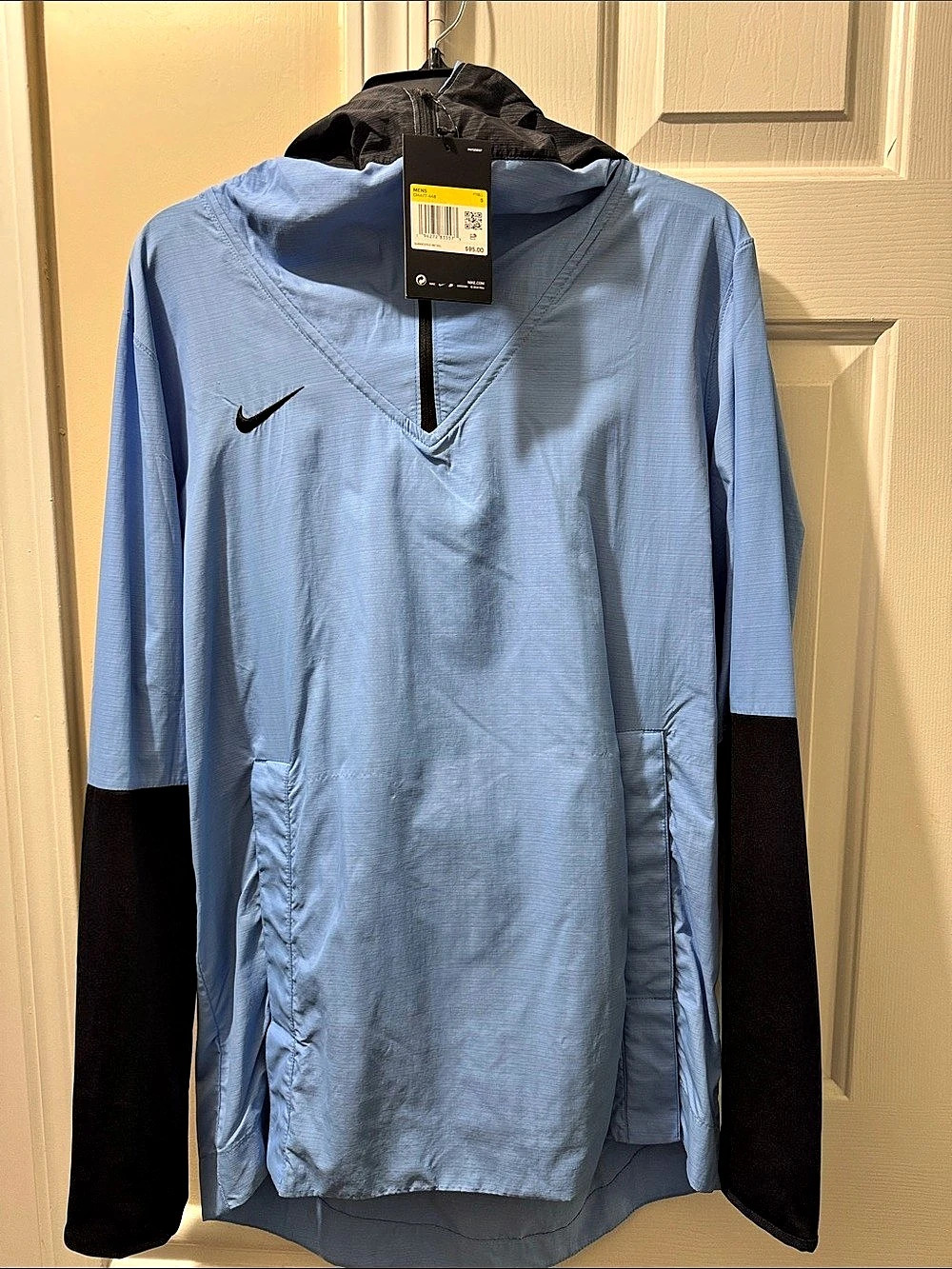 Men’s Nike 1/2-Zip Performance Hooded Jacket Blue & Black